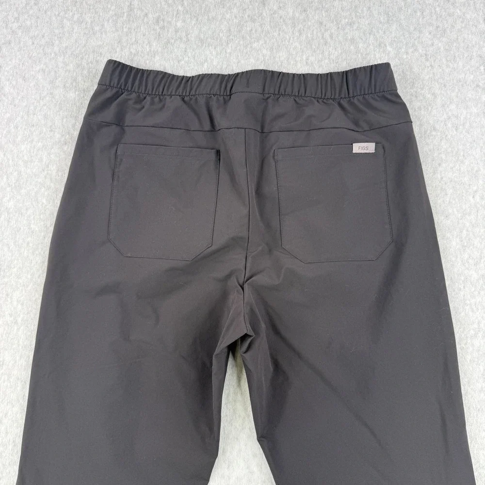FIGS Pro Pants Mens Medium Black Scrub Joggers Stretch Drawstring Medical 30